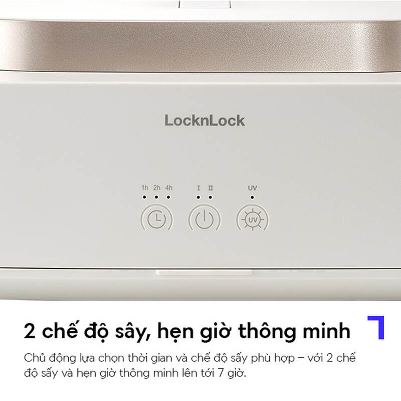 Máy sấy khuẩn quần áo LocknLocK,khử khuẩn tia UV,công nghệ sưởi PTC - END112IVY, , large image number null